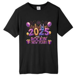 Have A Rockin Happy New Year 2025 New Year Party Fireworks Cool Gift Tall Fusion ChromaSoft Performance T-Shirt