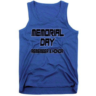 Honor And Remember Memorial Day Gift Tank Top