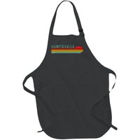 Huntsville Alabama Retro Sunset Full-Length Apron With Pockets