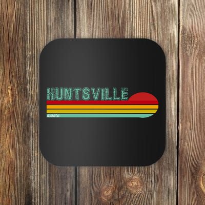 Huntsville Alabama Retro Sunset Coaster