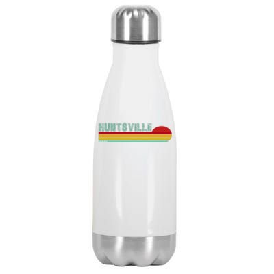 Huntsville Alabama Retro Sunset Stainless Steel Insulated Water Bottle