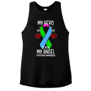 Hypotonia Awareness Remembrance Hero Is Now My Angel Gift Ladies PosiCharge Tri-Blend Wicking Tank