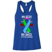 Hypotonia Awareness Remembrance Hero Is Now My Angel Gift Women's Racerback Tank