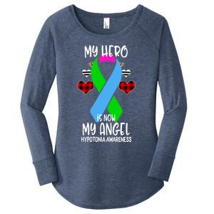 Hypotonia Awareness Remembrance Hero Is Now My Angel Gift Women's Perfect Tri Tunic Long Sleeve Shirt