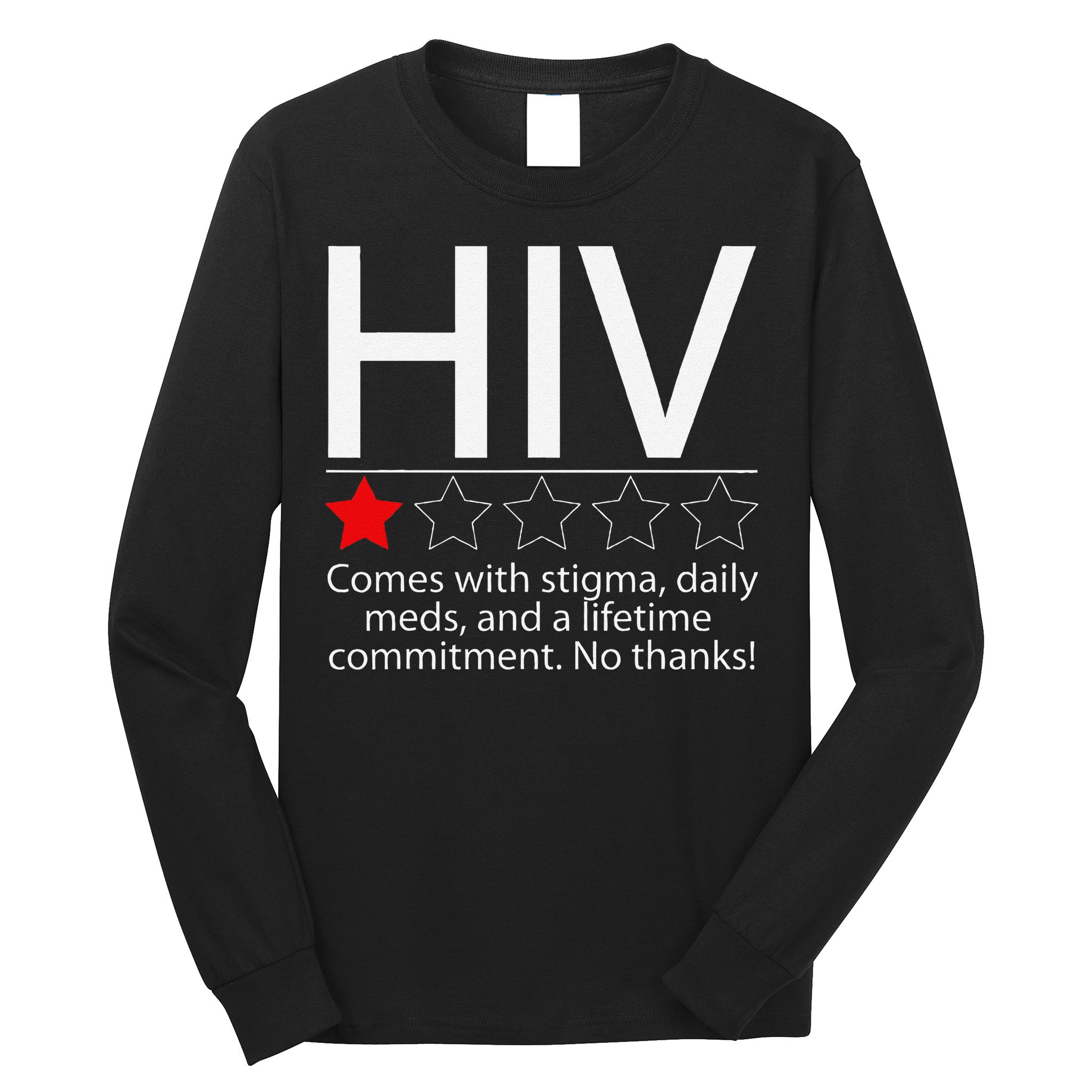 Hiv Awareness Red Ribbon World Aids Day Fighters Long Sleeve Shirt