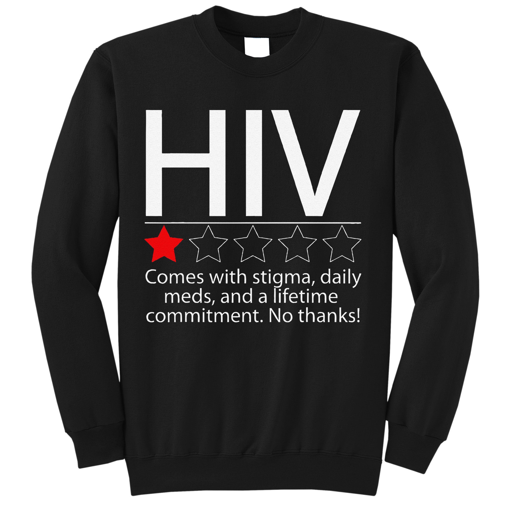 Hiv Awareness Red Ribbon World Aids Day Fighters Sweatshirt
