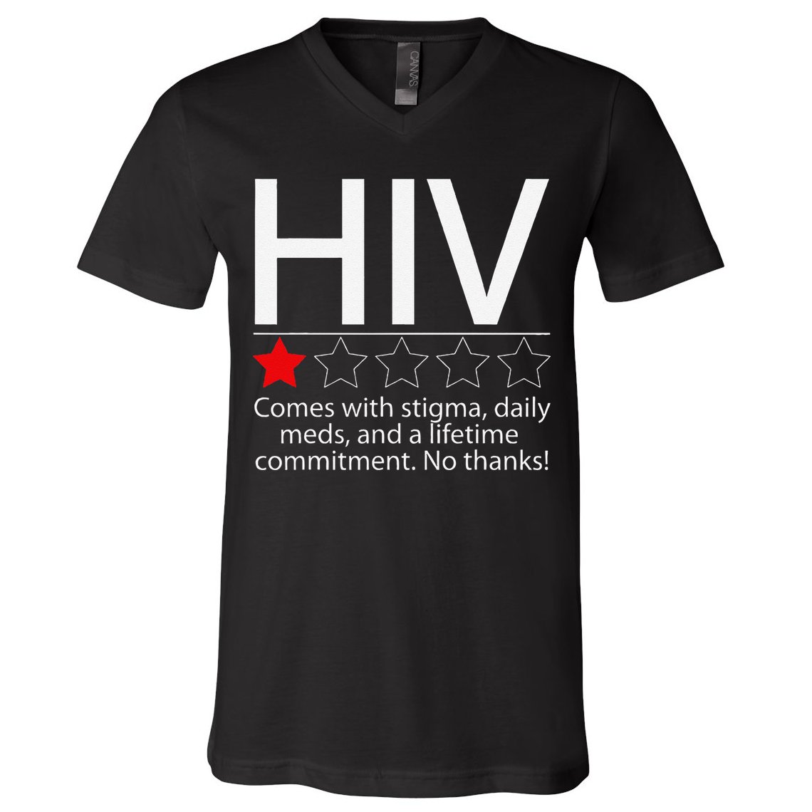 Hiv Awareness Red Ribbon World Aids Day Fighters V-Neck T-Shirt