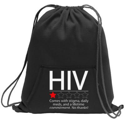 Hiv Awareness Red Ribbon World Aids Day Fighters Sweatshirt Cinch Pack Bag