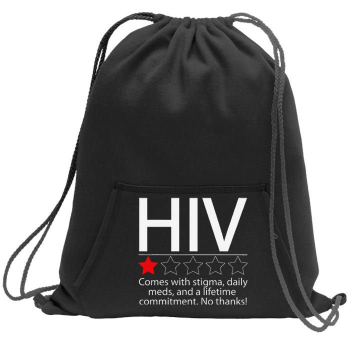 Hiv Awareness Red Ribbon World Aids Day Fighters Sweatshirt Cinch Pack Bag