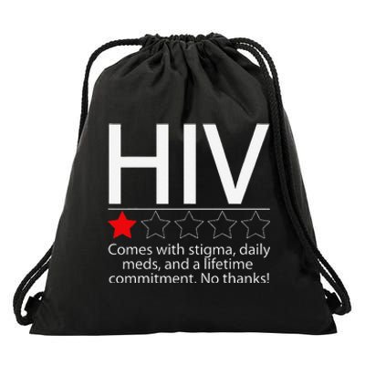 Hiv Awareness Red Ribbon World Aids Day Fighters Drawstring Bag