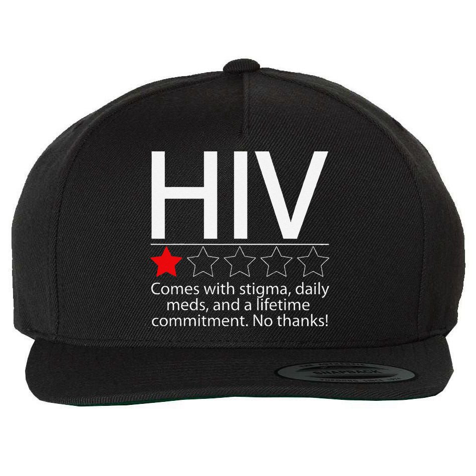 Hiv Awareness Red Ribbon World Aids Day Fighters Wool Snapback Cap