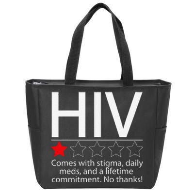 Hiv Awareness Red Ribbon World Aids Day Fighters Zip Tote Bag