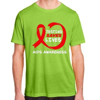 Hiv Awareness Red Ribbon World Aids Day Fighters Adult ChromaSoft Performance T-Shirt