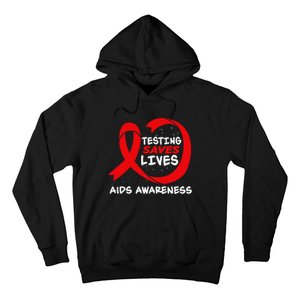 Hiv Awareness Red Ribbon World Aids Day Fighters Hoodie