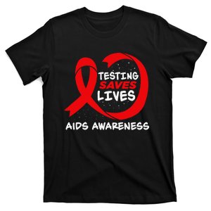 Hiv Awareness Red Ribbon World Aids Day Fighters T-Shirt