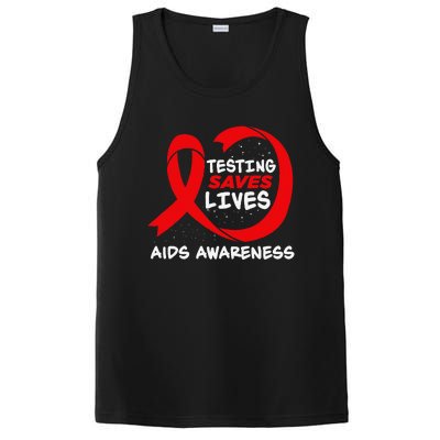 Hiv Awareness Red Ribbon World Aids Day Fighters PosiCharge Competitor Tank