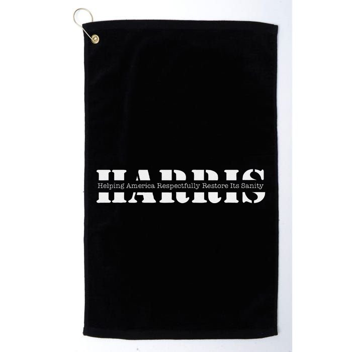 Helping America Respectfully Restore ItS Sanity Golf Towel