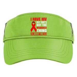 Hiv Awareness Red Ribbon World Aids Day Fighters Adult Drive Performance Visor