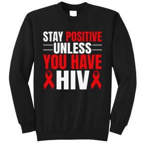 Hiv Awareness Red Ribbon World Aids Day Fighters Sweatshirt