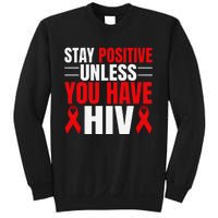 Hiv Awareness Red Ribbon World Aids Day Fighters Sweatshirt