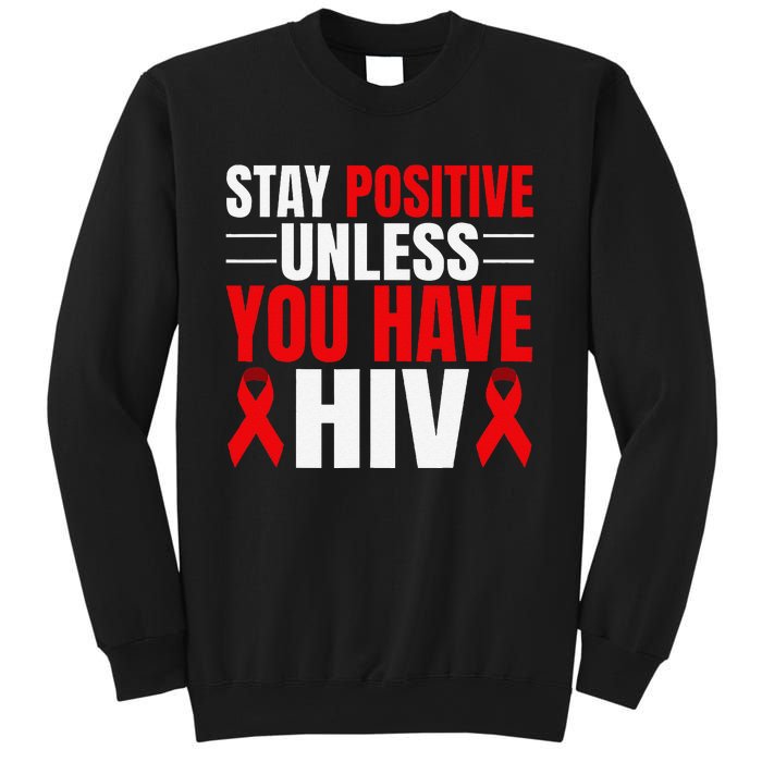 Hiv Awareness Red Ribbon World Aids Day Fighters Sweatshirt