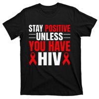 Hiv Awareness Red Ribbon World Aids Day Fighters T-Shirt