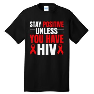 Hiv Awareness Red Ribbon World Aids Day Fighters Tall T-Shirt