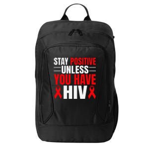 Hiv Awareness Red Ribbon World Aids Day Fighters City Backpack