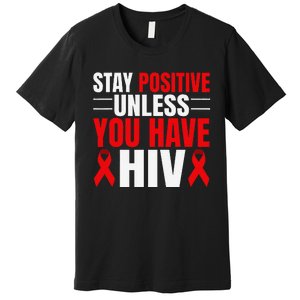 Hiv Awareness Red Ribbon World Aids Day Fighters Premium T-Shirt