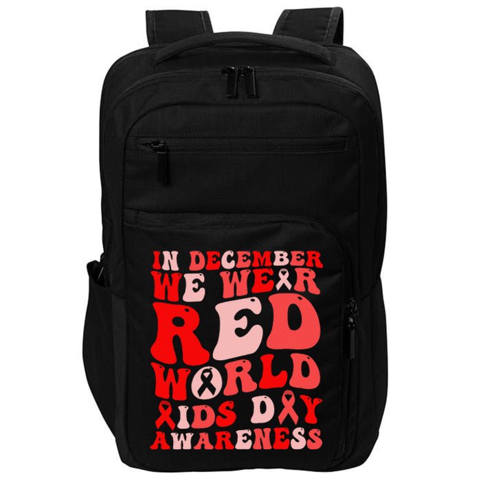 Hiv Awareness Red Ribbon World Aids Day Fighters Impact Tech Backpack