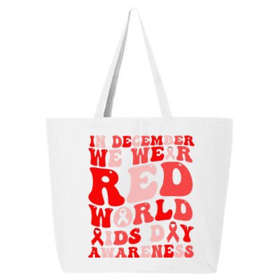 Hiv Awareness Red Ribbon World Aids Day Fighters 25L Jumbo Tote