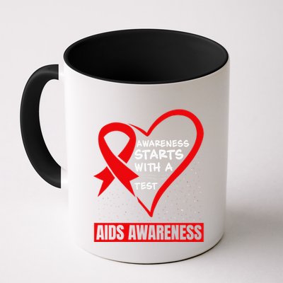 Hiv Awareness Red Ribbon World Aids Day Fighters Mug
