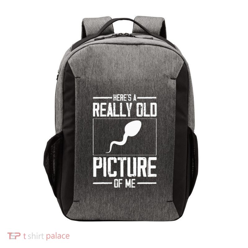HereS A Really Old Picture Of Me Vector Backpack