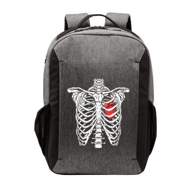 Heart And Ribcage Nurse Funny Skeleton Halloween Vector Backpack