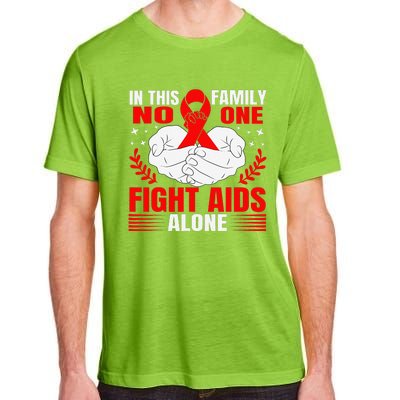 Hiv Awareness Red Ribbon World Aids Day Fighters Adult ChromaSoft Performance T-Shirt