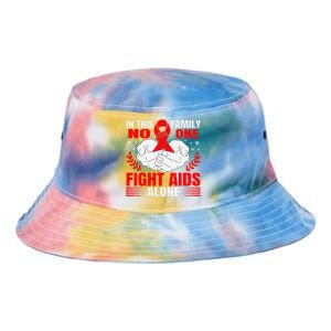 Hiv Awareness Red Ribbon World Aids Day Fighters Tie Dye Newport Bucket Hat