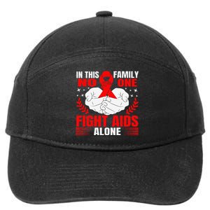 Hiv Awareness Red Ribbon World Aids Day Fighters 7-Panel Snapback Hat