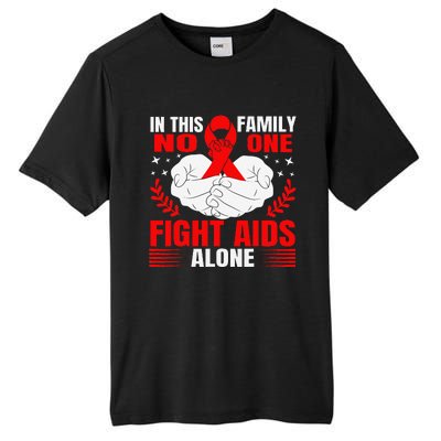 Hiv Awareness Red Ribbon World Aids Day Fighters Tall Fusion ChromaSoft Performance T-Shirt