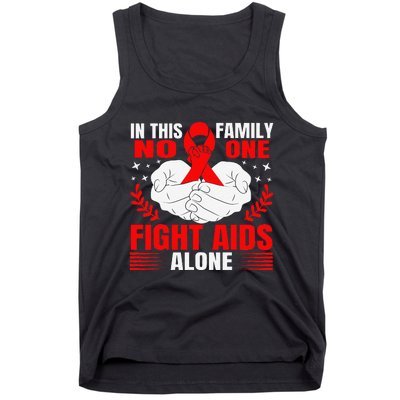 Hiv Awareness Red Ribbon World Aids Day Fighters Tank Top