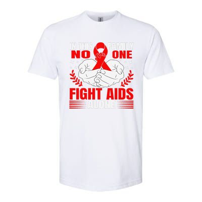 Hiv Awareness Red Ribbon World Aids Day Fighters Softstyle CVC T-Shirt