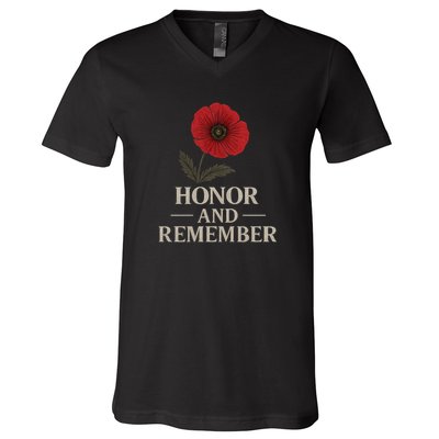 Honor and Remember V-Neck T-Shirt