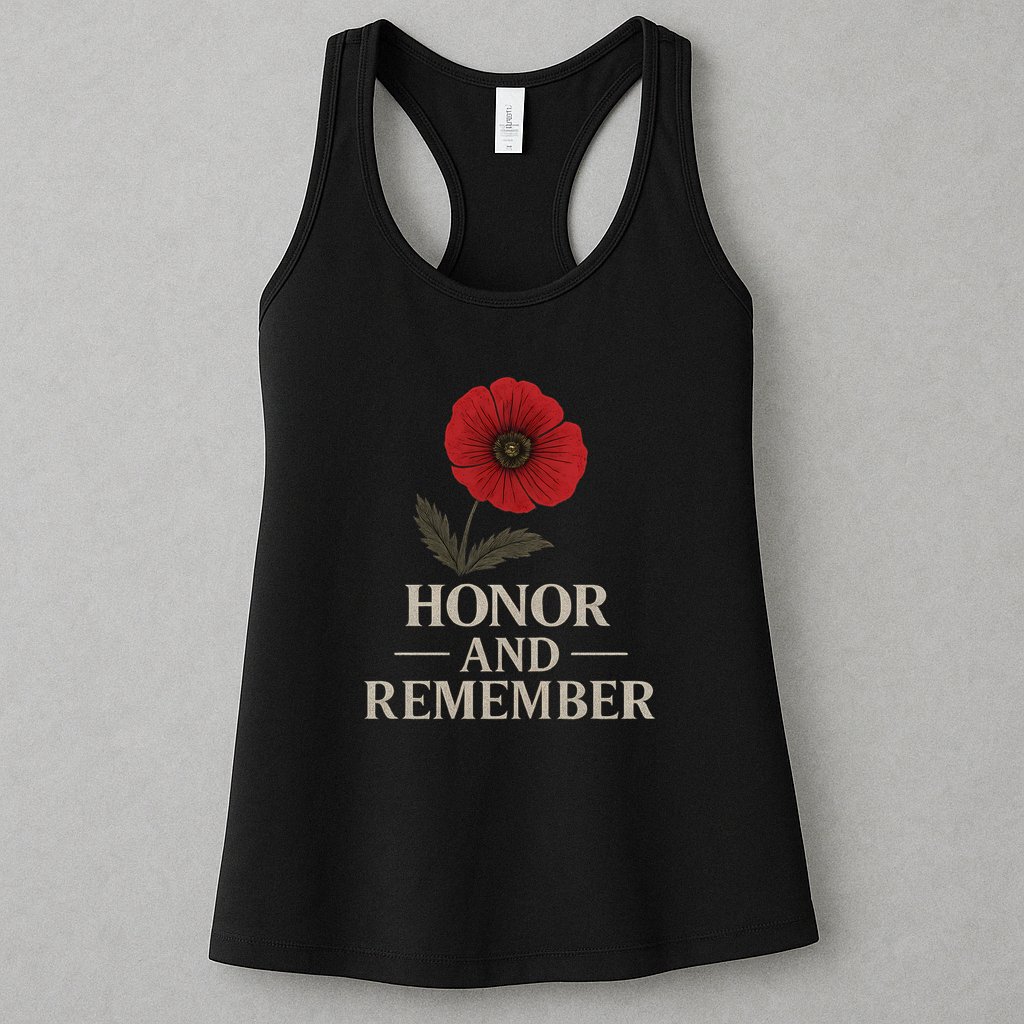 Honor and Remember Womens Tank Top