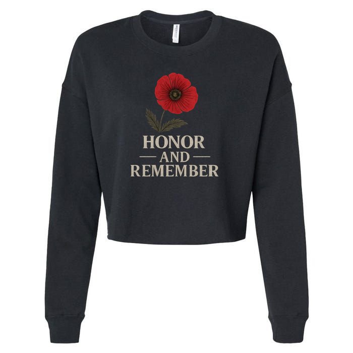 Honor and Remember Cropped Pullover Crew