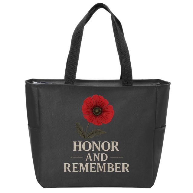 Honor and Remember Zip Tote Bag