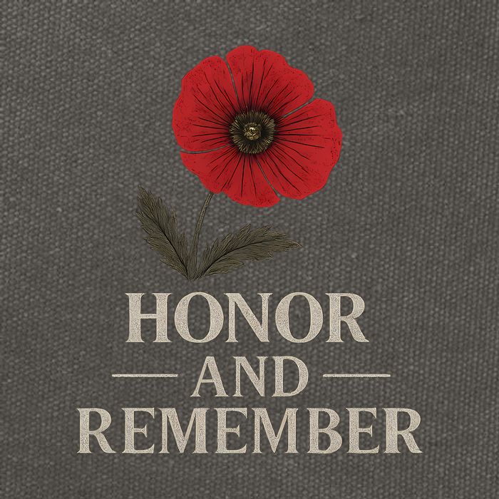 Honor and Remember Cotton Canvas Backpack