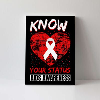 Hiv Awareness Red Ribbon World Aids Day Fighters Canvas