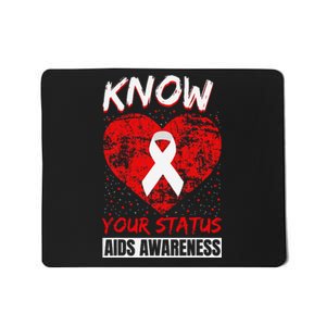 Hiv Awareness Red Ribbon World Aids Day Fighters Mousepad