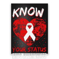 Hiv Awareness Red Ribbon World Aids Day Fighters Poster