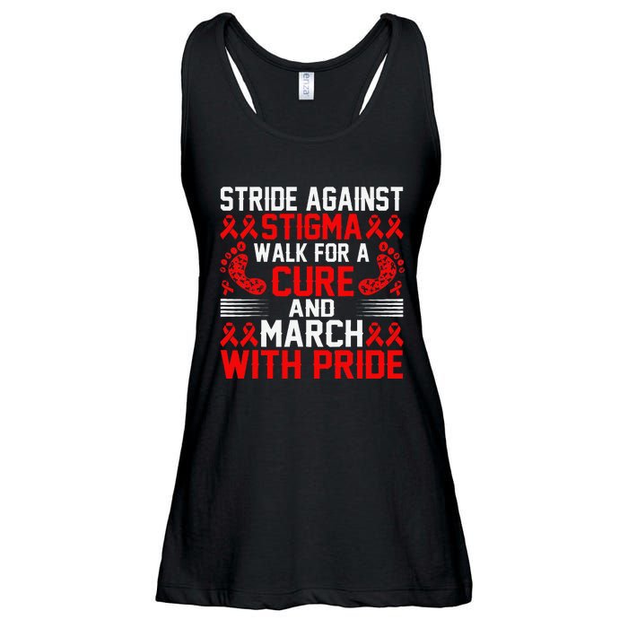 Hiv Awareness Red Ribbon World Aids Day Fighters Ladies Essential Flowy Tank