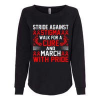 Hiv Awareness Red Ribbon World Aids Day Fighters Womens California Wash Sweatshirt